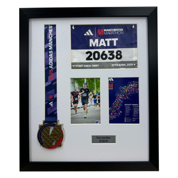 DIY frame for Manchester Marathon 2025