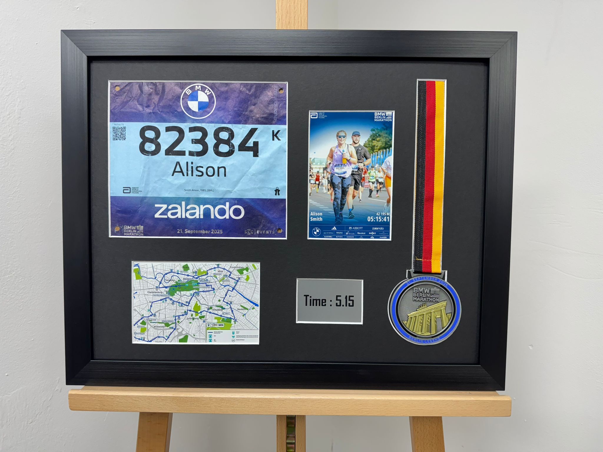 Berlin Marathon 2025 Medal Framing